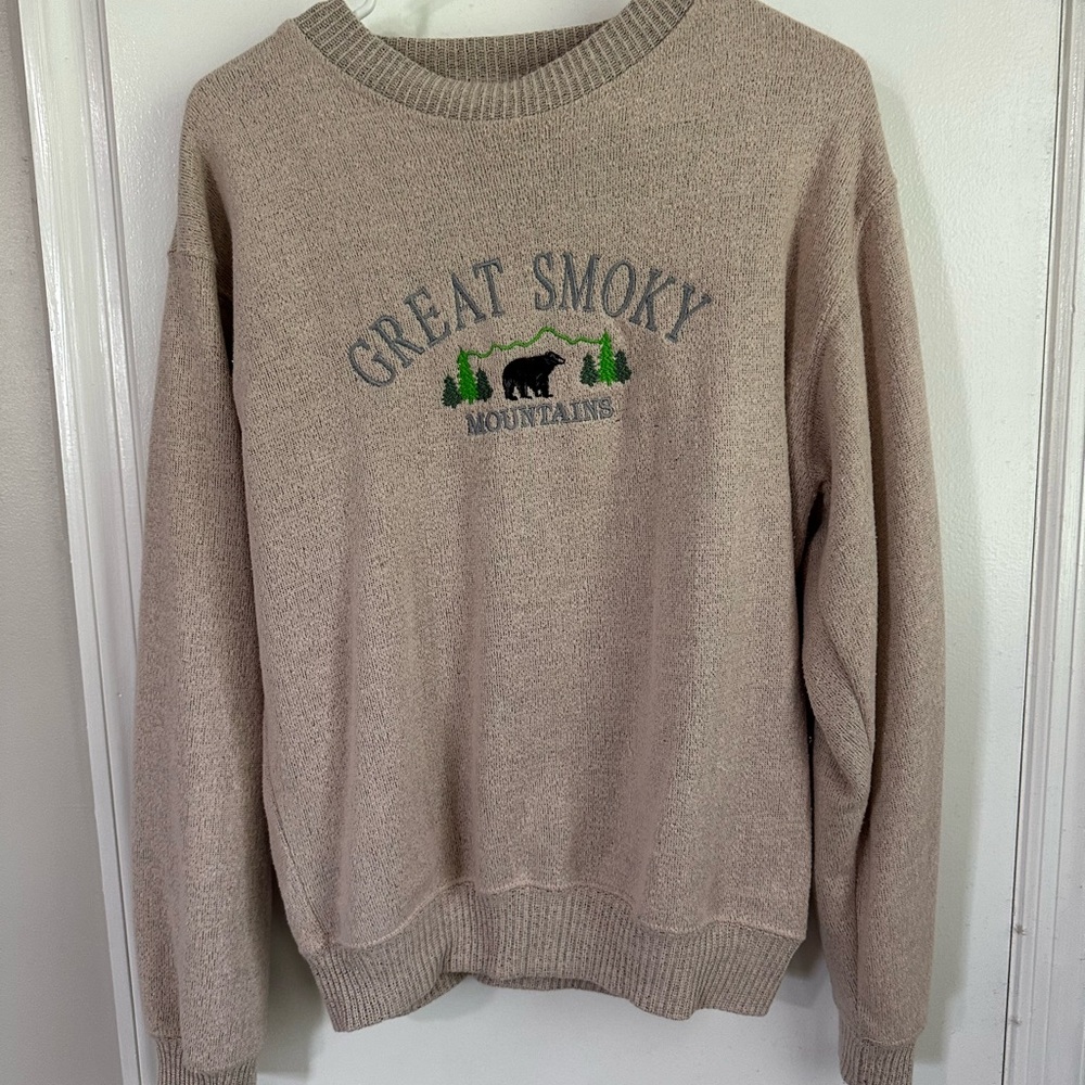 Great Smoky Mountains Beige Sweater